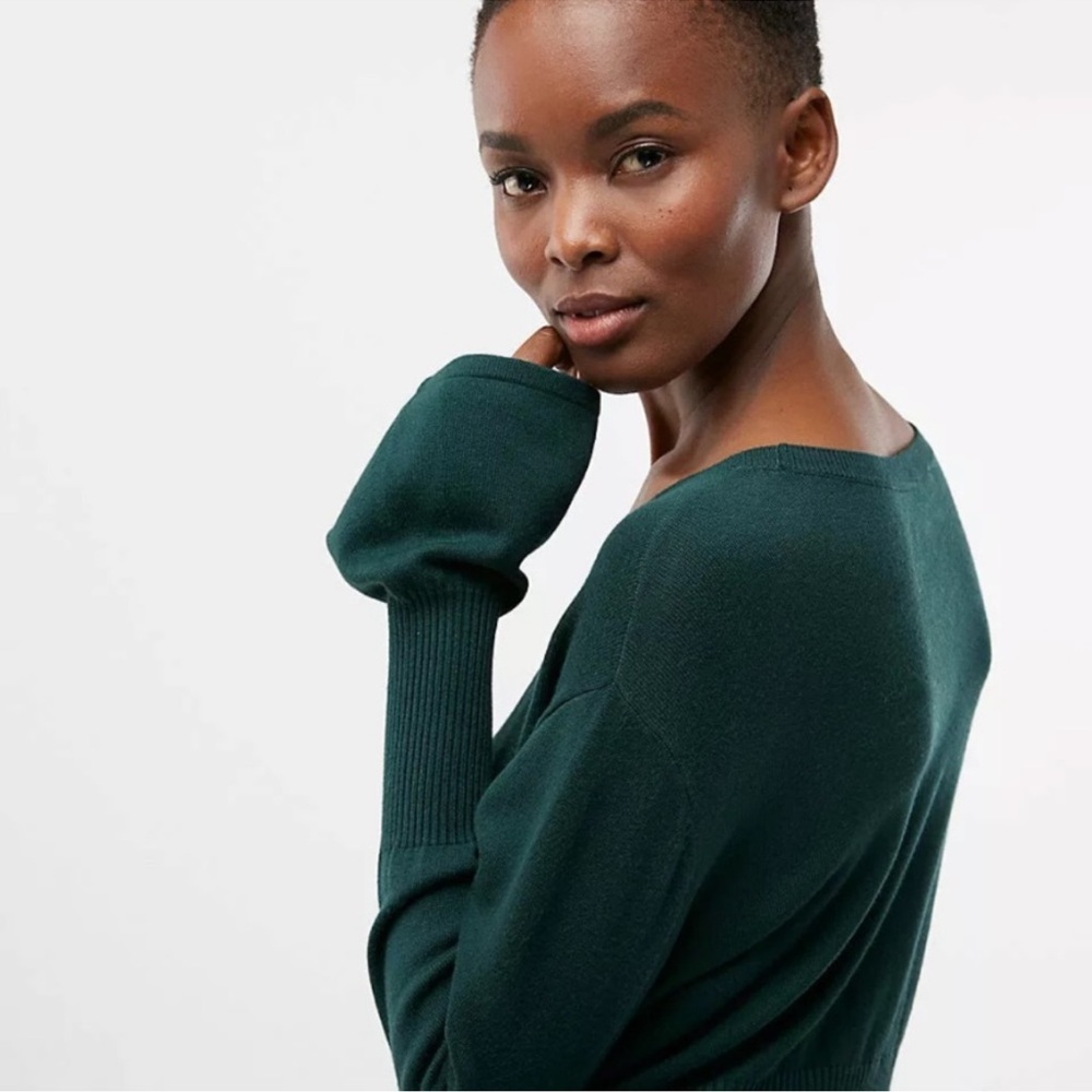 Express Corset Green Sweater Dress - Picture 2 of 5